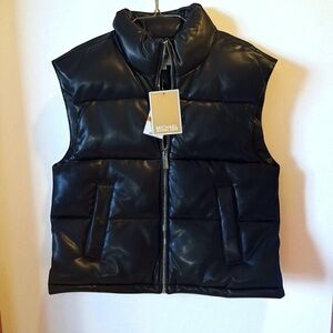 Michael Kors NWT Black Puffer Vest
